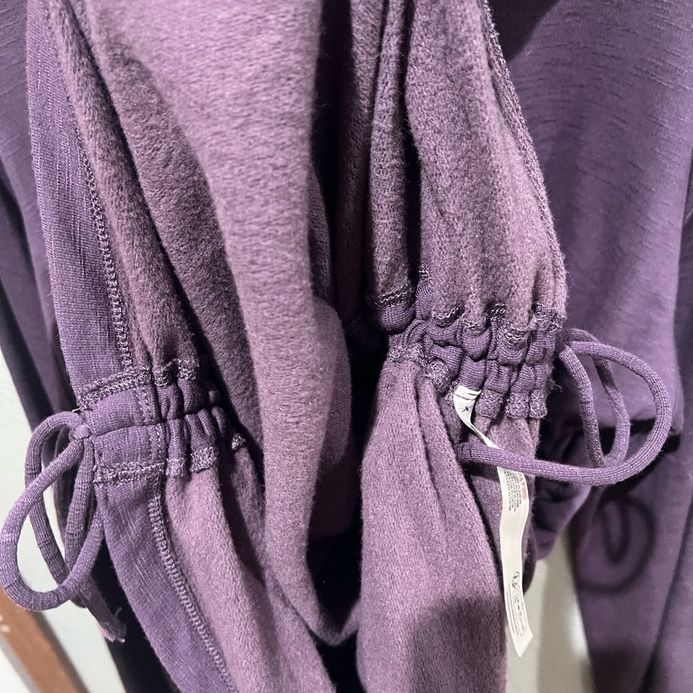 Daily Practice Size M Purple Cowl Neck Dress Fleece Line NWT Adjustable - Picture 5 of 5